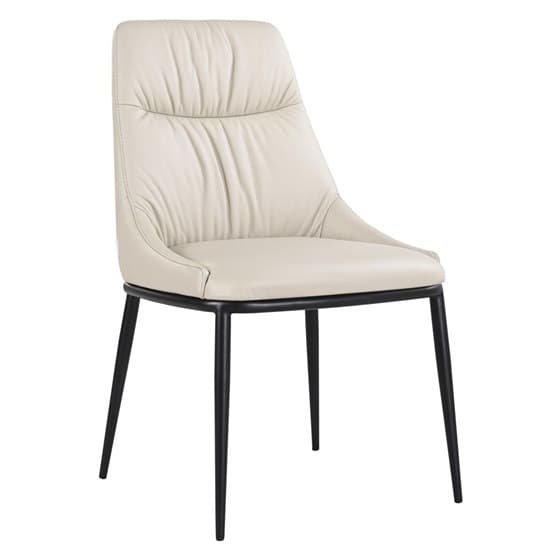 Sofia real leather dining chair